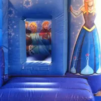 13ft By 20ft Frozen Bouncy Castle Slide Combo