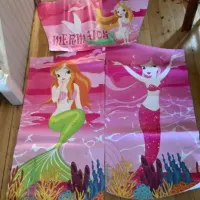 11ft X 15ft Mermaids Bouncy Castle - Red And Green