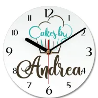 19cm Diameter Personalised Round Wall Clocks