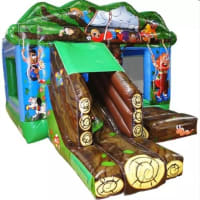 Premium Tree House Bouncy Castle Slide