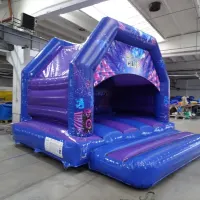 Adult Disco Bouncy Castle Blue