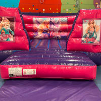 15ft X 12ft Pink And Purple  Box Indoor Castle - Barbie Theme