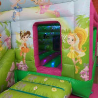 Disco Fairy Slide Castle And Airjuggler Ball Pool