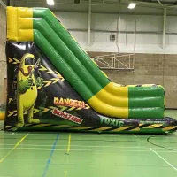 Toxic Theme Inflatable Slide - 10ft Platform