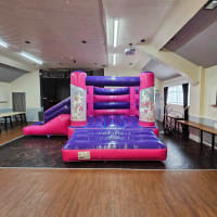 Unicorn 18ft X 14ft H Frame Pink And Purple Side Slide Combi