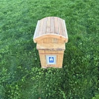 Rustic Wooden Post Box