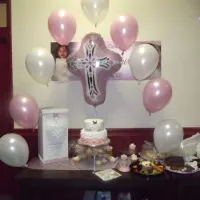 Helium Filled Table Balloon Arch