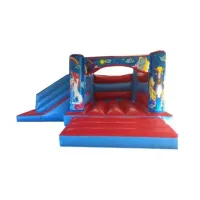 Red Unicorn Bounce And Slide Bouncy Castle