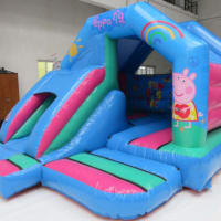 Peppa Pig Slide Bouncy Castle Hire Liverpool