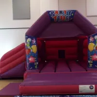 Pink  Purple Side Slide Castle Velcro 15 X 17ft