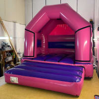 10 X 12 Pink And Purple Disco Bouncy Castle
