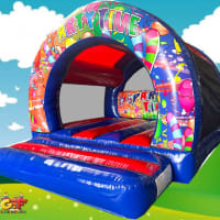 Red Blue Party Time Castle Arch 12 X 15