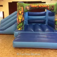 2a Blue Marvel Combo Bouncy Castle