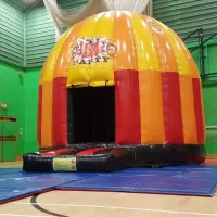 Large Disco Dome Bouncy Castle  Didi Car Racing Track