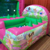 Disco Fairy Slide Castle And Airjuggler Ball Pool