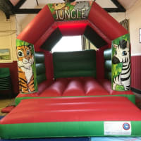 11ft X 15ft Jungle Bouncy Castle - Red