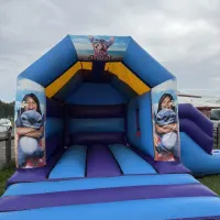 Stitch Bouncy Castle With Slide