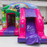 Unicorn Castle With Slide