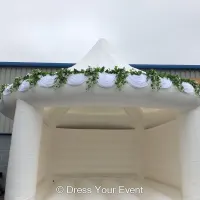 White Floral Carousel Wedding Castle