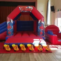 Themed Bouncy Castle With Slide And Ballpool And 6 Didi Cars