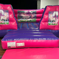 15ft X 12ft Pink And Purple  Box Indoor Castle - Unicorn Theme