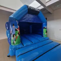 Blue Football Bouncy Castle