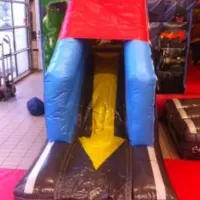 Superheroes Bouncy Castle With Slide