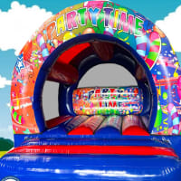 Red Blue Party Time Castle Arch 12 X 15