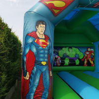 Superhero Bouncy Castle 13x16