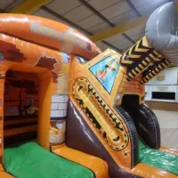 3d Digger Slide Bouncy Castle