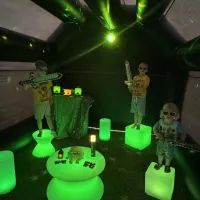 Inflatable Disco Hire - Minecraft Theme
