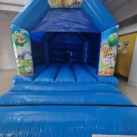 Blue Farmyard Bouncy Castle
