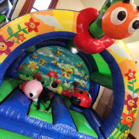 Hungry Caterpiller  Disco Activity Bouncy Castle