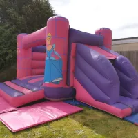 Princess Theme Combi Castle With Slide