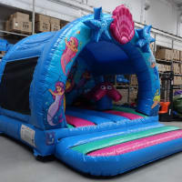 3d Mermaid Bouncy Castle