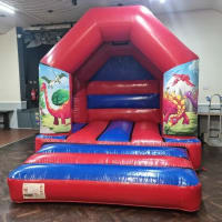 10 X 12ft Red And Blue Disco Bouncy Castle