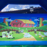 Farmyard Disco Bouncy Castle