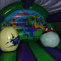 12ft X 12ft Curved Dinosaur Bouncy Castle