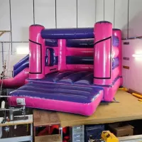 18ft X 14ft H Frame Pink And Purple Side Slide Combi