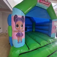 Lol Green Bouncy Castle