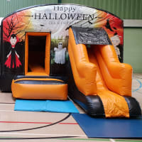 Haunted House Bouncy Castle With Slide Hire Liverpool