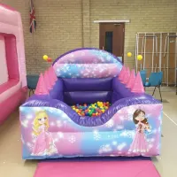 Princess Bouncy Castle And Air Juggler Ball Pool