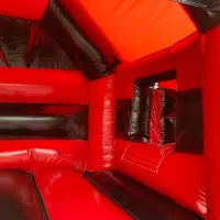 14 X17 A Frame Red And Black Slide Bounce Combi Castle