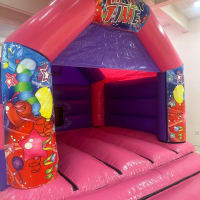 Party Time Pink Bouncy Castle