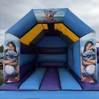 Stitch Bouncy Castle With Slide