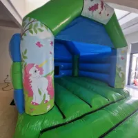 Green Unicorn Bouncy Castle