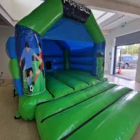 Green Football Bouncy Castle