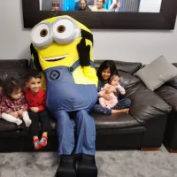 2 Eyed Minion Mascot