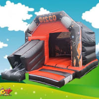 Black And Orange Front Slide Disco Castle