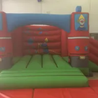 Fireman Sam Fire Engine Bouncy Castle With Slide
